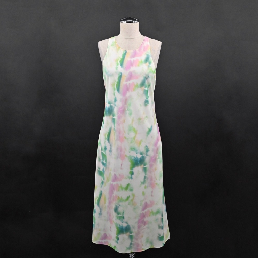AMANDA UPRICHARD Tie Dye Dress Size M Pasadena Print Sleeveless‎ Racerback Midi